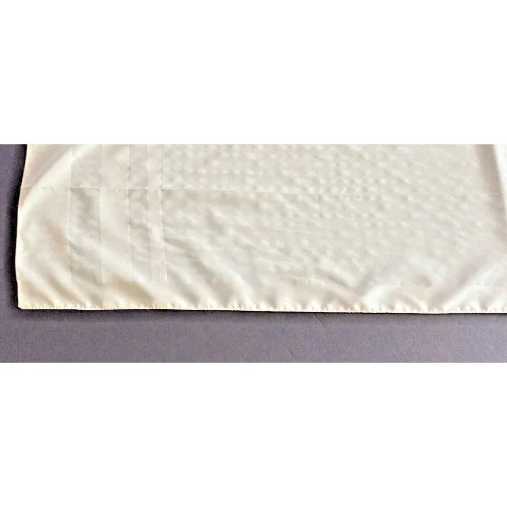 Women’s Scarf Cream Geometric Border Long Rectangle Lightweight Casual Vintage - Picture 8 of 16